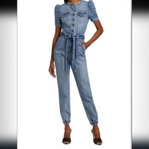 Retrofete Lia Denim jumpsuit size M NWT MSRP $590